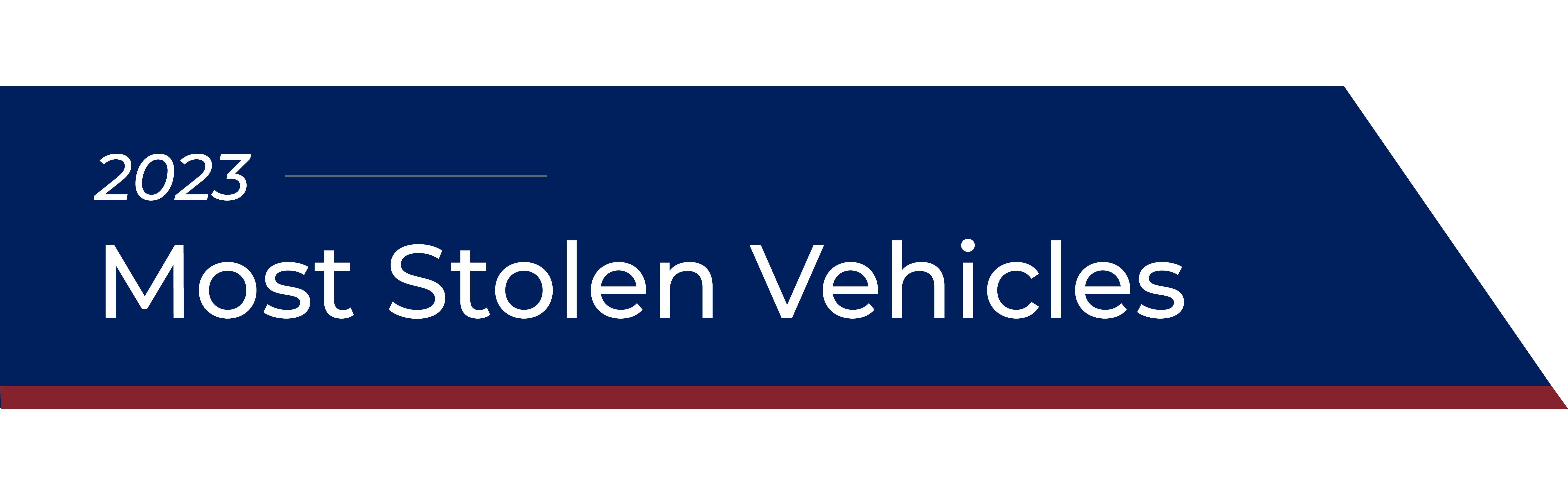 2023 Most Stolen Vehicles