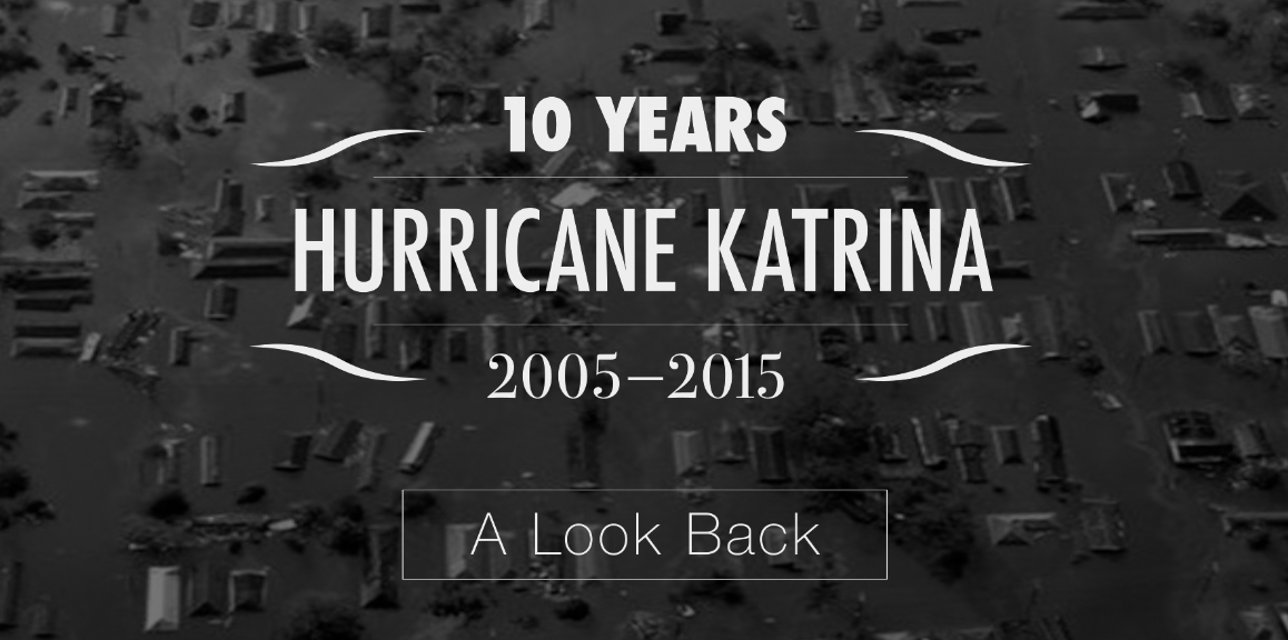 10 Years. Hurricane Katrina. 2005 - 2015. A Look Back.